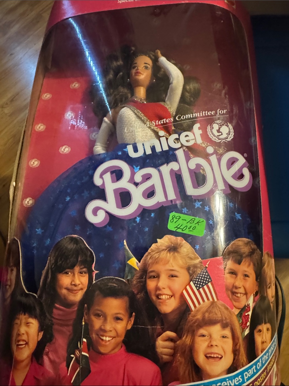 Barbie Doll in Red, White, Blue UNICEF Outfit